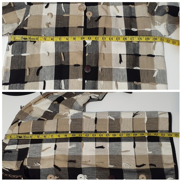 New Directions Plaid Thready Artsy Jacket - Picture 8 of 9